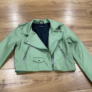 Green Biker Jacket